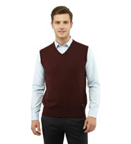 Erkek V Yaka Süveter Çelik Örgü Regular Kalıp 5200H BGL-ST04962