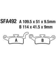 YAMAHA ÖN FREN DİSK BALATASI SFA492 İTH BWS 125 XENTER 150 UYUMLU