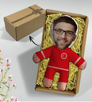 BK Gift Hediye Kutusunda Kişiye Özel Fotoğraflı Ay-Yıldız Formalı Bebek Yastık-1, Arkadaşa Hediye, Sevgiliye Hediye, Doğum Günü Hediyesi