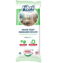 Fibril Yüzey Temizlik Havlusu 50 Yaprak XL Temizlik Kokulu Plastik Kapaklı