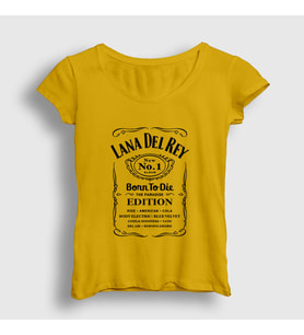 Presmono Kadın Sarı Paradise Lana Del Rey T-Shirt 156639tt (Sarı)