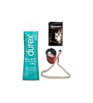 Durex Play Ekstra Hisset Bay Bayan Uyarıcılı Jel 50 ml + Kırmızı Deri Tasma + Hediye