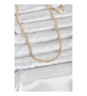 Mey İthalat® CM 14K Gold Renk Halka Zincir Model 60 cm Kadın Kolye