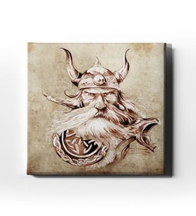 Savaşçı Erkek Portresi  Canvas Tablo ETK112