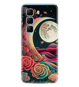 Infinix Hot 50 Pro 4G - Hot 50 4G Kılıf Boutique Baskılı Resimli Platonik Ay Pcode -073