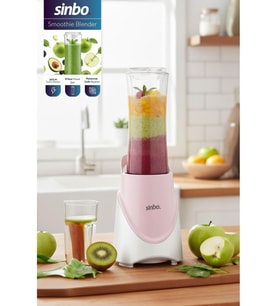 SHB-7508 Pembe Shake Take One 300W Taşınabilir Smoothie Blender 570 ml Spor Şişe - Çelik Bıçaklı Karıştırıcı