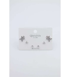 Çoklu Set Küpe - Gümüş