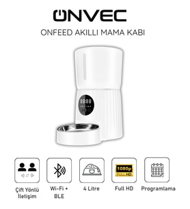 Onvec Onfeed Beyaz Akıllı Mama Kabı