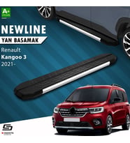 S-Dizayn Renault Kangoo 3 Uzun Şase NewLine Krom Yan Basamak 223 Cm 2021 Üzeri A+ Kalite