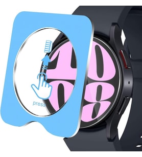 Samsung Galaxy Watch 4 40mm Kolay Uygulama Aparatlı Cam Ekran Koruyucu 01 (Renksiz)