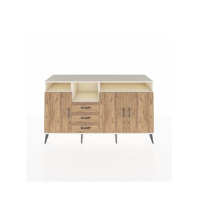 Kronos Konsol 5 Raflı 3 Çekmeceli 3 Kapaklı 176x59x99 Aytaşı-Çam