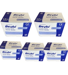 Beybi 21 G X 11/4" Steril Yeşil İğne Ucu 100 Adet 5 Kutu