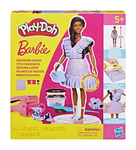 Play Doh Barbie Fashionista Fırfırlı Moda Tasarım Oyun Hamuru Seti G1359