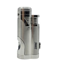 Zorro Çift Torch Pürmüz Puro Çakmağı - Krom