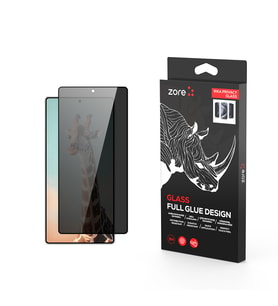 Lexroo Galaxy S25 Ultra Rika Premium Privacy Temperli Cam Ekran Koruyucu - Siyah
