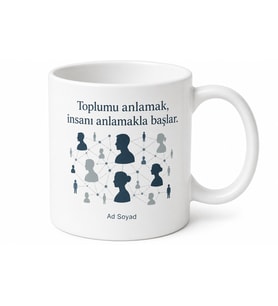 Sosyologlara İnsan Doğası Toplum Davranışı Gözlem Kupa Bardak Hediye