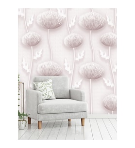 Dreamwall Kürdan Çiçeği Desenli Silinebilir Sağlıklı Tekstil Duvar Kağıdı (Çok Renkli)