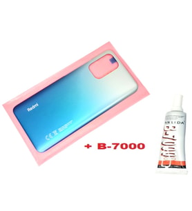 Tkgz Xiaomi Redmi NOTE 10S (4G) Arka Pil Batarya Kapağı (B-7000) MAVİ