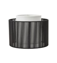 SYMFONISK siyah-beyaz 25x20 cm WiFi hoparlörlü lamba başlığı