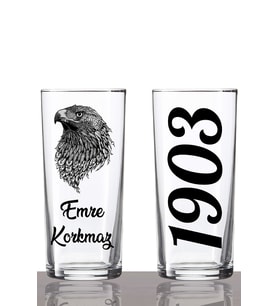 Kişiye Özel 2'li Kartal Rakı Bardağı