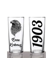 Kişiye Özel 2'li Kartal Rakı Bardağı
