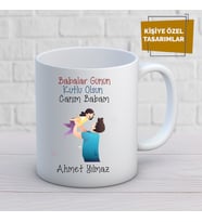 Babalar günü özel tasarım kupa bardak