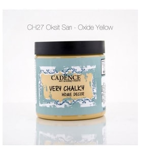Cadence Very Chalky Home Decor Mobilya Boyası 500 ml. CH-27 OKSİT SARI 
