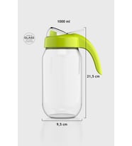 Renga Ares 1000 ml Yeşil Kapaklı Cam Yağlık 151005