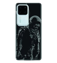 Vivo V30 Kılıf Silikon Desen Özel Seri İskelet Astronot 1613