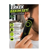 5'i 1 Arada Erkek Tıraş ve Bakım Seti – 0-10 mm Ayarlı Çok Başlıklı Makine