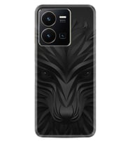 Vivo Y22 Kılıf Resimli Desenli Baskılı Silikon Black Fox 1325