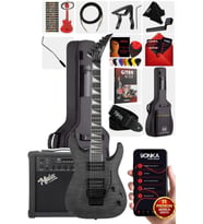 Maxword Grade-25AMP Gray Rosewood Yüksek Kalite Floyde Rose 25W Amfili Elektro Gitar
