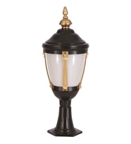 AVONNI BSU-68003-SOP-K Sarı/Siyah Boyalı Dış Mekan Aydınlatma E27 Aluminyum Polikarbon Cam 30cm