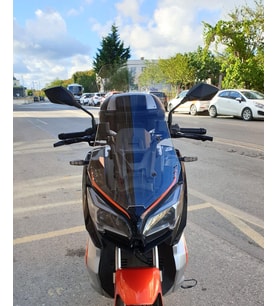 MOTOCAM QJ ATR 125 Ön Cam 2023-2026 Model 65cm Şeffaf Renkli 4mm ORTA BOYLU