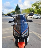 MOTOCAM QJ ATR 125 Ön Cam 2023-2026 Model 65cm Şeffaf Renkli 4mm ORTA BOYLU