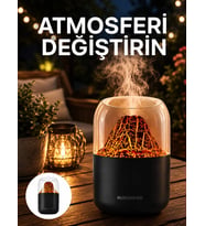 Alev Efektli Ultrasonik Difüzör – Sessiz Çalışma Yeni Nesil
