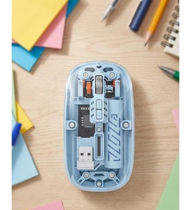 Pilelistore  Ofis ve Günlük Kullanım İçin Mavi Bluetooth Kablosuz Mouse