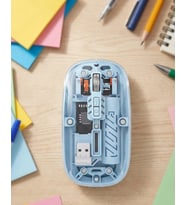 Pilelistore  Ofis ve Günlük Kullanım İçin Mavi Bluetooth Kablosuz Mouse