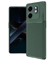 Newface İnfinix Hot 50i 4G Kılıf Auto Focus Karbon Kapak - Koyu Yeşil