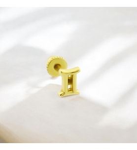 Glorria Altın İkizler Burcu Helix Piercing