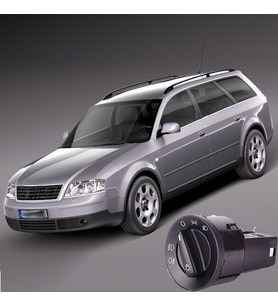 Audi A6 Far Anahtarı Yükseklik Ayarlı 1997--2005