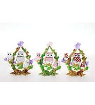 Periboia Swarovski Baykuş Figürü (Çok Renkli)