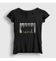 Presmono Kadın Siyah Lineup Film The Usual Suspects T-Shirt 255141tt