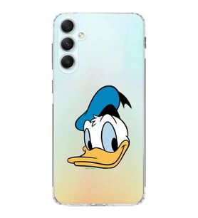 Samsung Galaxy A34  Kamera korumalı Kapak Donald Duck Tasarımlı  Şeffaf Kılıf