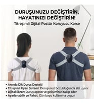 Dijital Ekran Titreşimli Dik Durma Korsesi