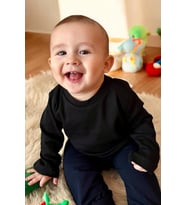 Breeze Erkek Çocuk Uzun Kollu Tişört Basic 1-4 Yaş, Siyah