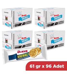 Ülker Kremalı Sandviç 61 gr x 96 Adet 4 Koli