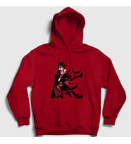 Presmono Unisex Kırmızı Itachi Genjutsu Anime Naruto Kapüşonlu Sweatshirt 132251tt