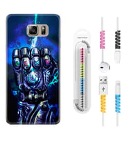 Samsung S7 Edge S20 Fe Plus Ultra S21 S22 Kılıf Kablo Koruma Spiral Silikon Thunder Play 1760