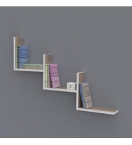 Kenzlife kitaplık günan 060*090*20 crd duvar rafı